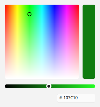 ColorPicker 透明度示例