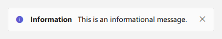 InfoBar with Custom Content