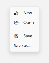 Basic Menu